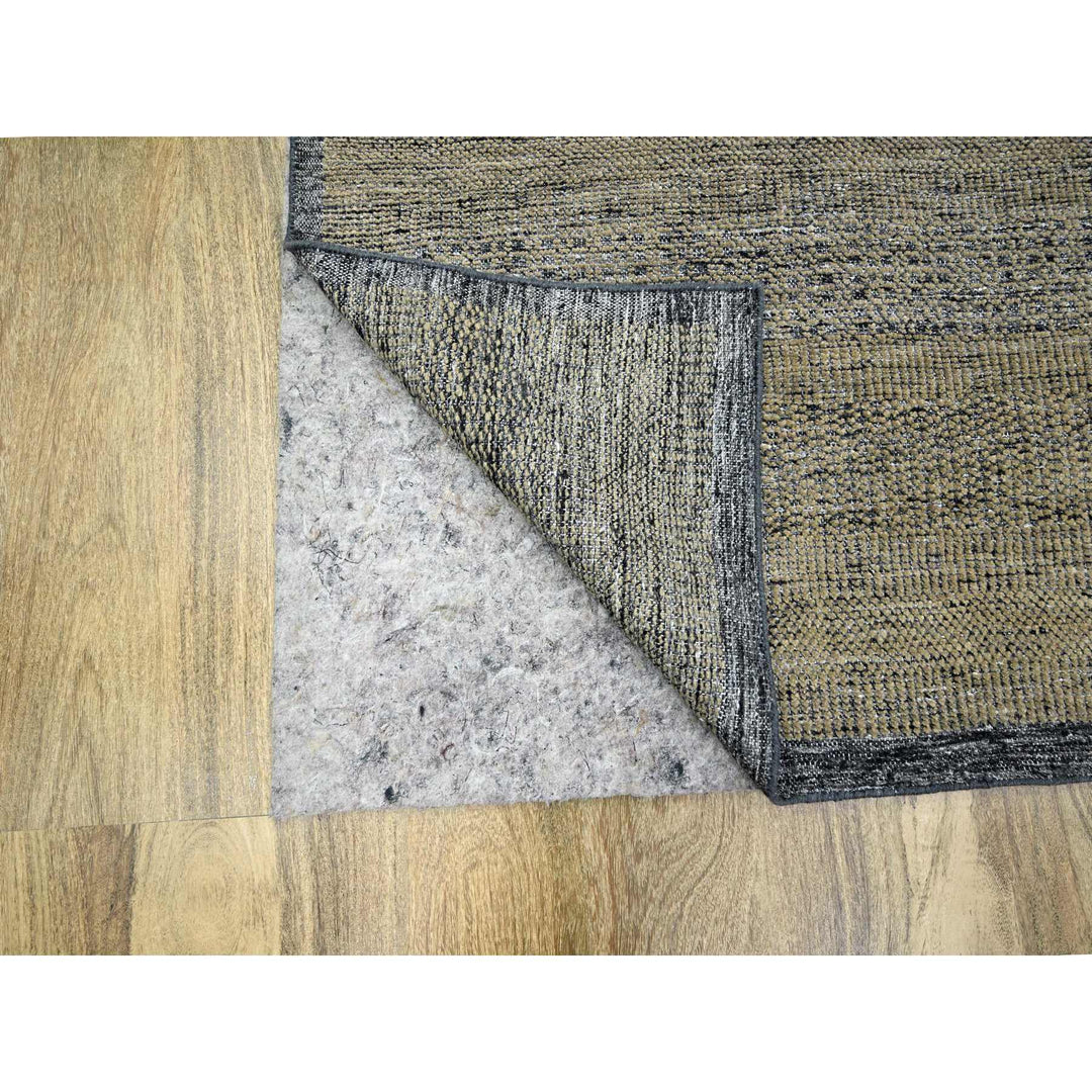 9'1" x 12'0" New Hand Knotted Brown Wool Rectangle Oriental Rug - MOA10276270