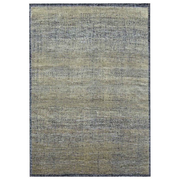 9'1" x 12'3" New Hand Knotted Brown Wool Rectangle Oriental Rug - MOA10276271