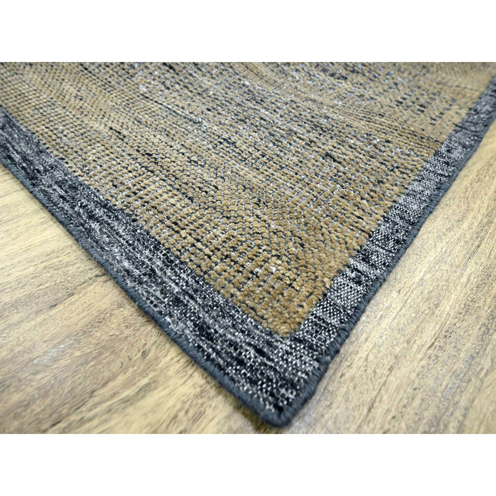 9'1" x 12'3" New Hand Knotted Brown Wool Rectangle Oriental Rug - MOA10276271