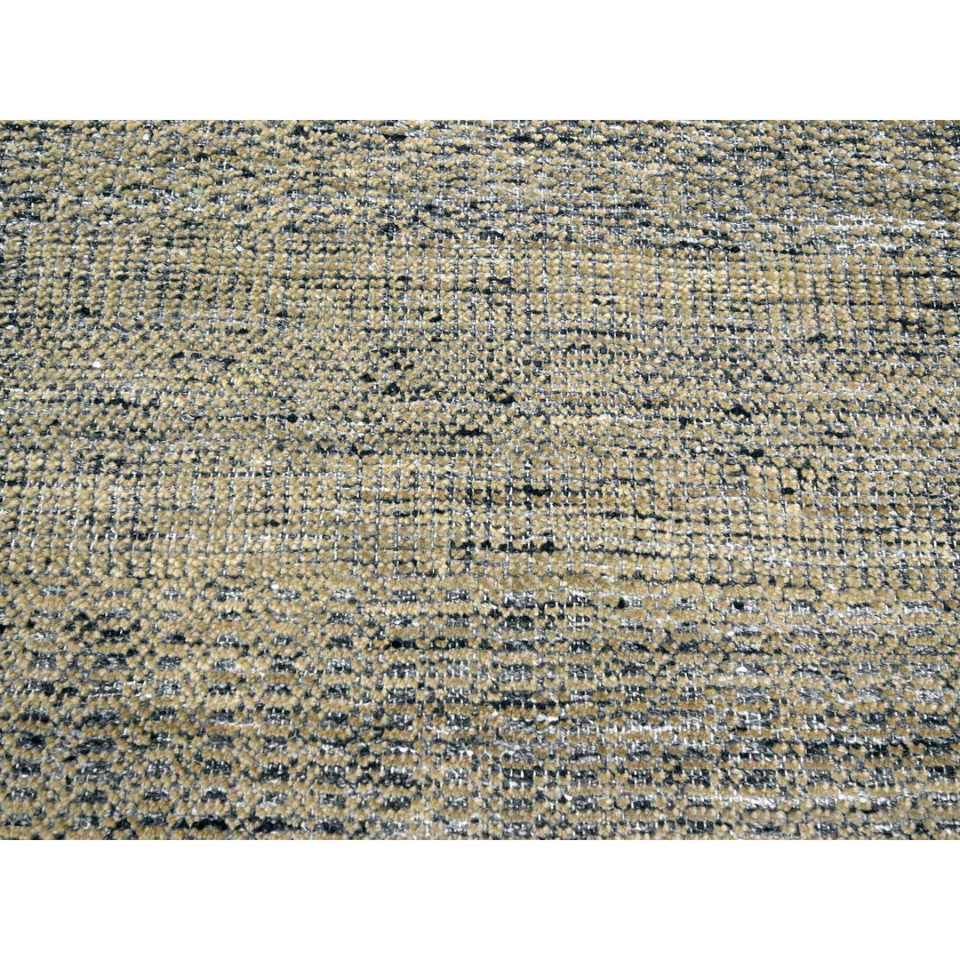 9'1" x 12'3" New Hand Knotted Brown Wool Rectangle Oriental Rug - MOA10276271