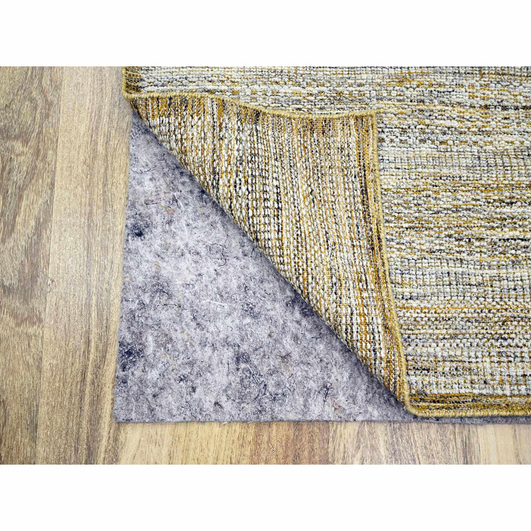 2'8" x 6'0" New Hand Knotted Yellow Wool Runner Oriental Rug - MOA10276272