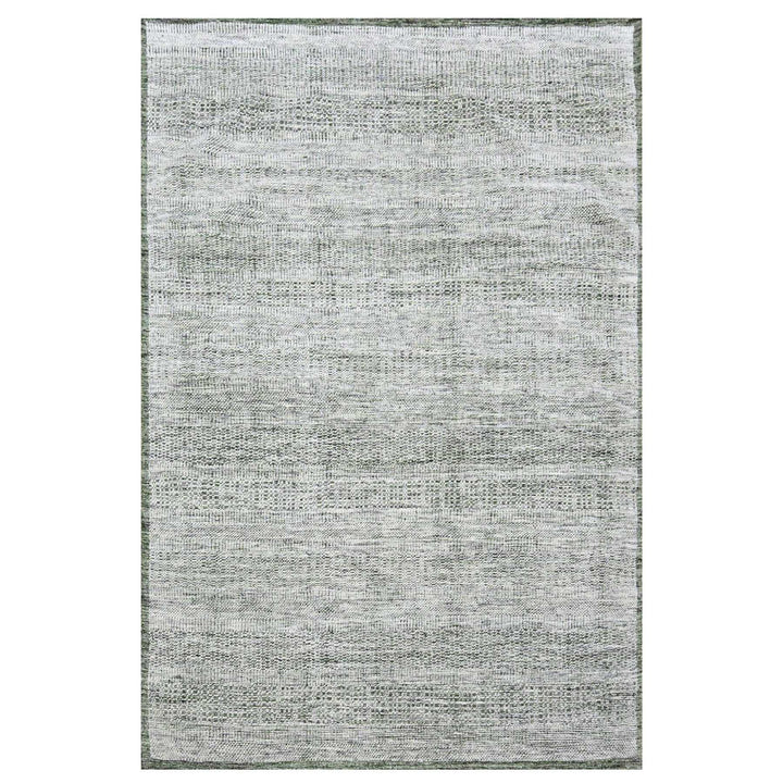 9'0" x 12'1" New Hand Knotted Green Wool Rectangle Oriental Rug - MOA10276276