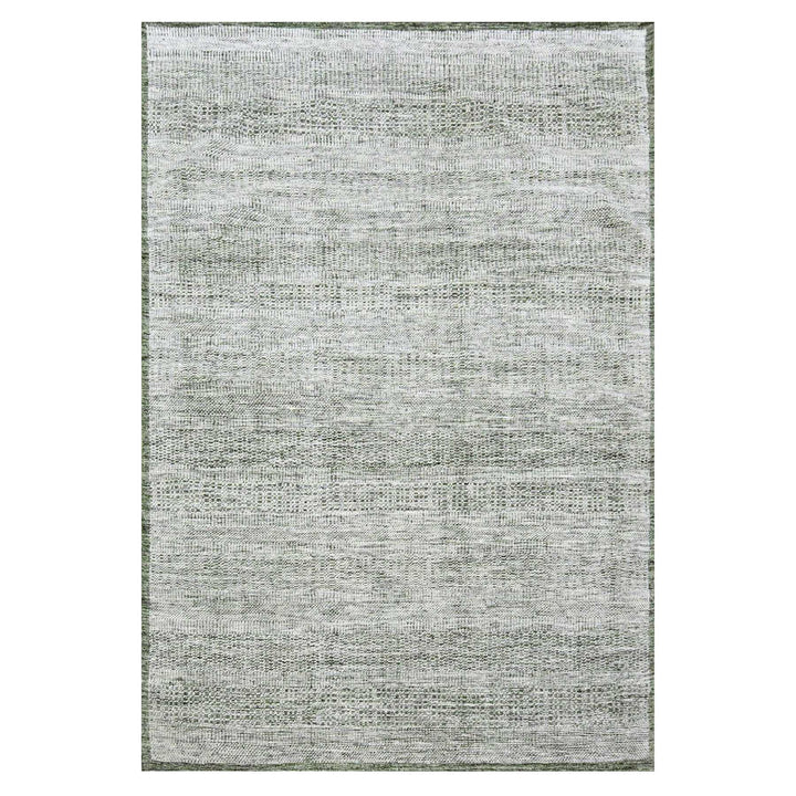 9'9" x 13'10" New Hand Knotted Green Wool Rectangle Oriental Rug - MOA10276277