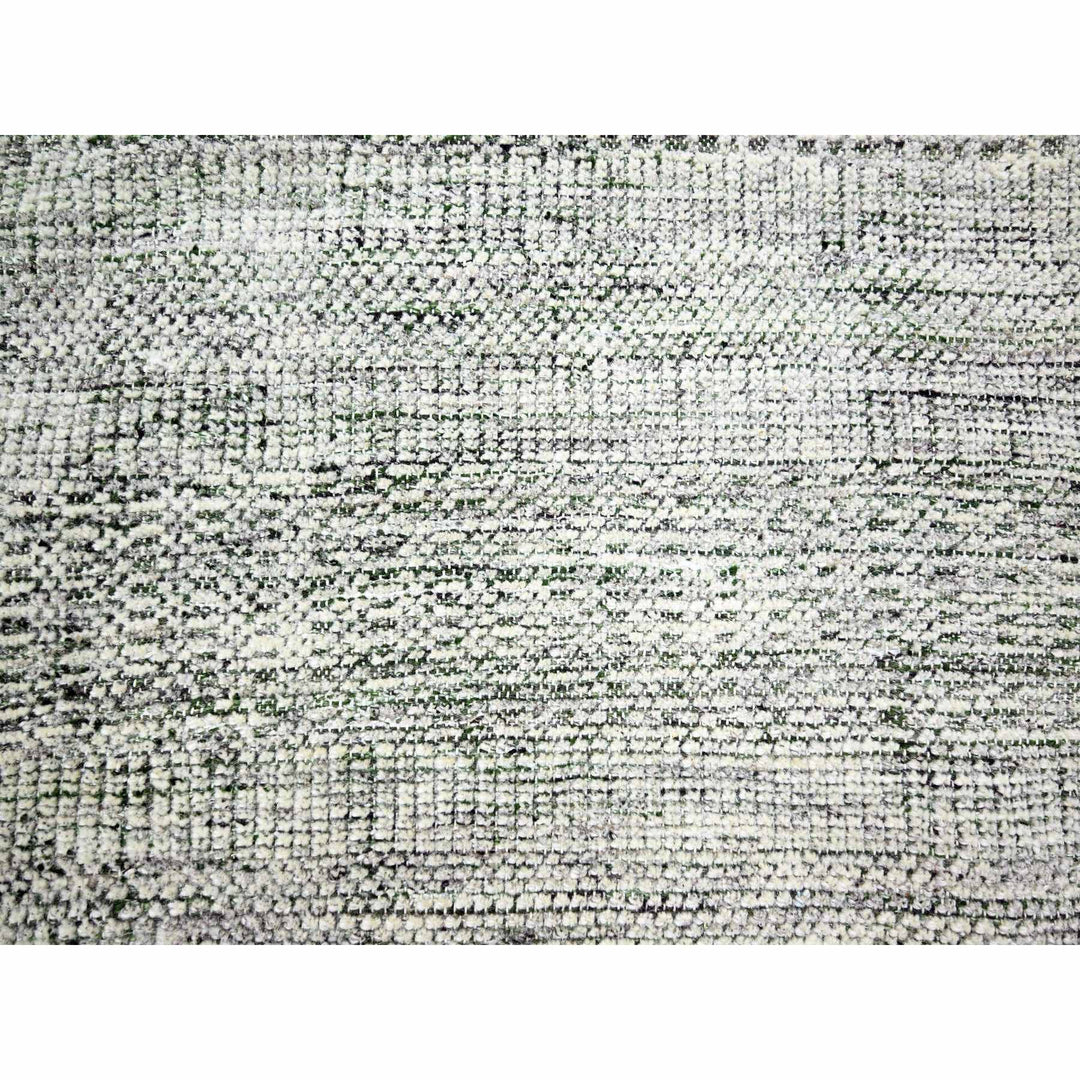 9'10" x 10'2" New Hand Knotted Green Wool Square Oriental Rug - MOA10276279