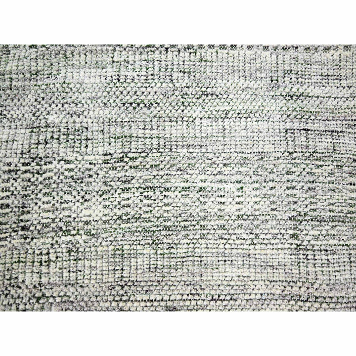 9'10" x 10'2" New Hand Knotted Green Wool Square Oriental Rug - MOA10276279
