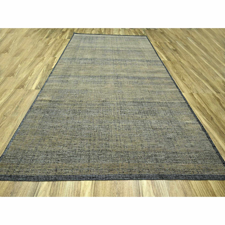 10'0" x 14'0" New Hand Knotted Brown Wool Rectangle Oriental Rug - MOA10276282