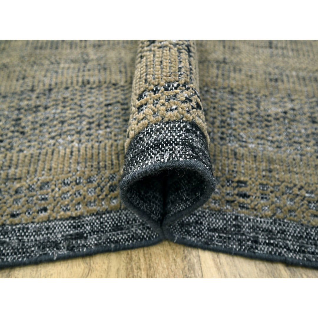 10'0" x 14'0" New Hand Knotted Brown Wool Rectangle Oriental Rug - MOA10276282