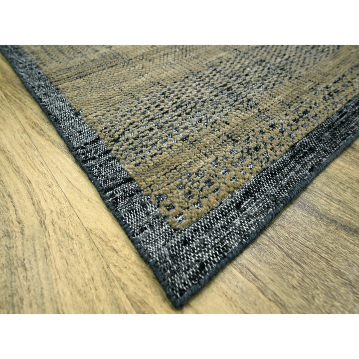 10'0" x 14'0" New Hand Knotted Brown Wool Rectangle Oriental Rug - MOA10276282