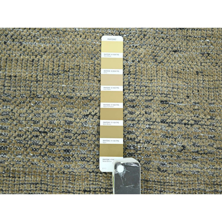 10'0" x 14'0" New Hand Knotted Brown Wool Rectangle Oriental Rug - MOA10276282