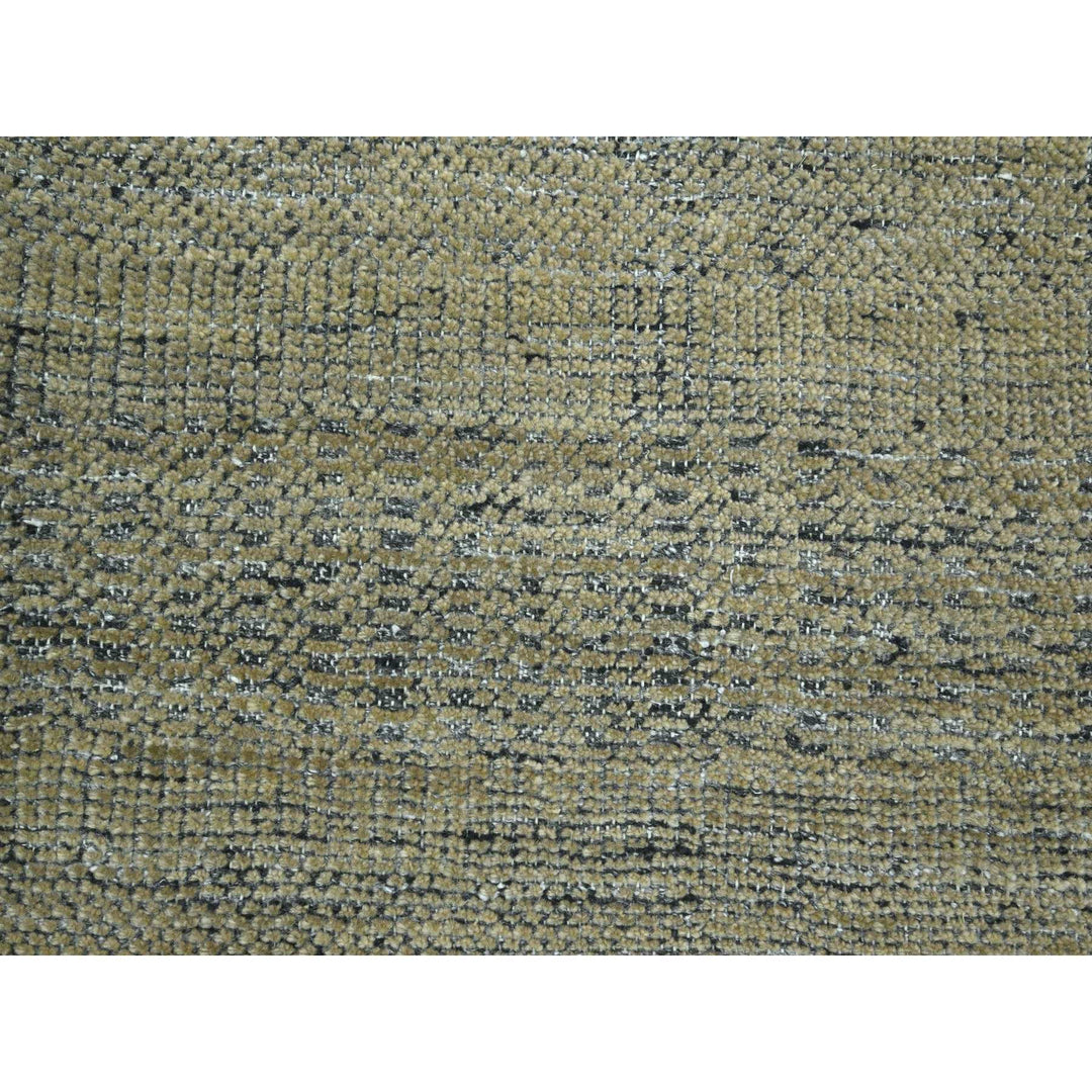 10'0" x 14'0" New Hand Knotted Brown Wool Rectangle Oriental Rug - MOA10276282