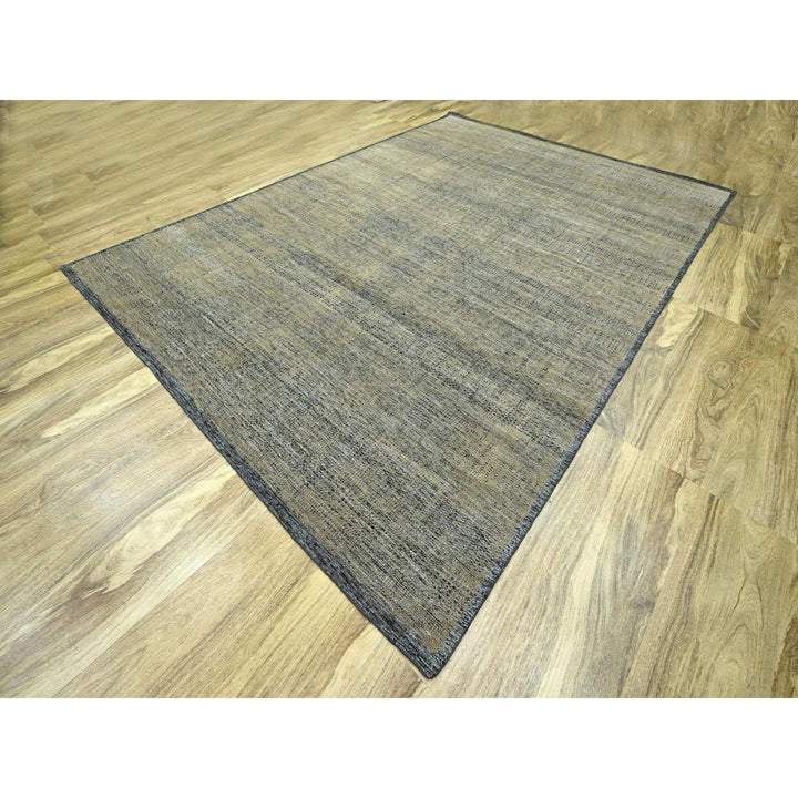 10'0" x 14'0" New Hand Knotted Brown Wool Rectangle Oriental Rug - MOA10276283