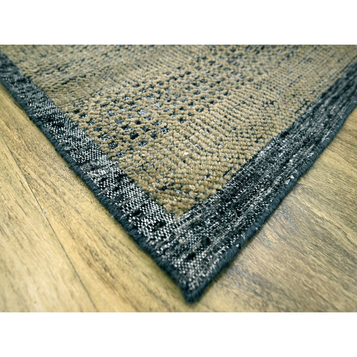 10'0" x 14'0" New Hand Knotted Brown Wool Rectangle Oriental Rug - MOA10276283