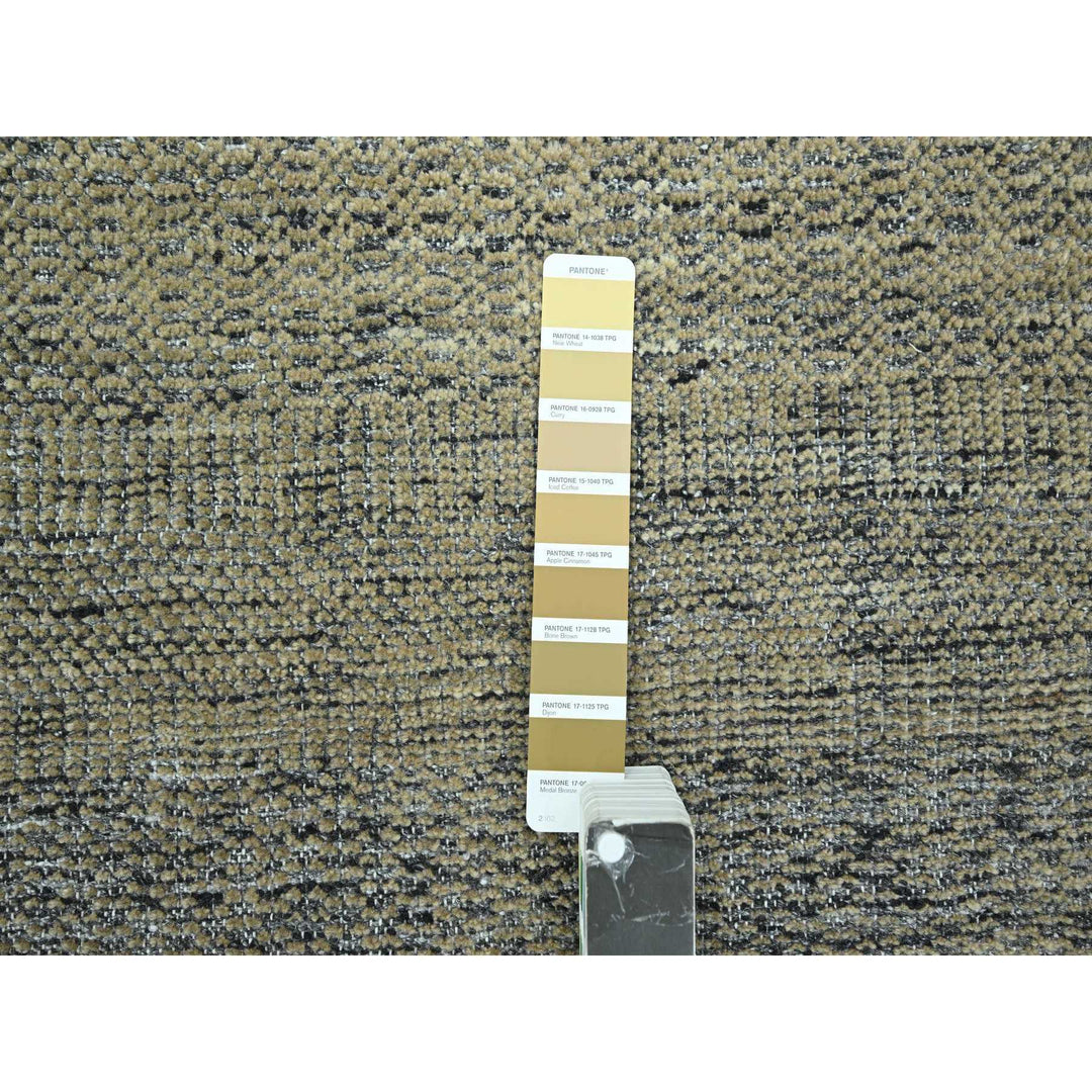 10'0" x 14'0" New Hand Knotted Brown Wool Rectangle Oriental Rug - MOA10276283