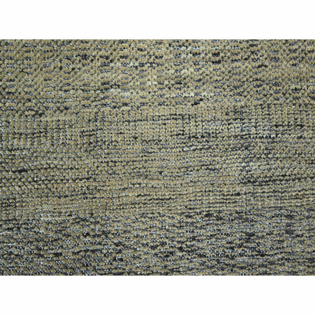 10'0" x 14'0" New Hand Knotted Brown Wool Rectangle Oriental Rug - MOA10276283