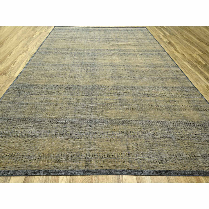 11'10" x 15'0" New Hand Knotted Brown Wool Rectangle Oriental Rug - MOA10276288