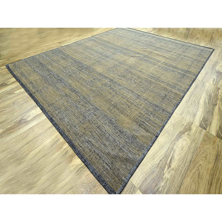 11'10" x 15'0" New Hand Knotted Brown Wool Rectangle Oriental Rug - MOA10276288