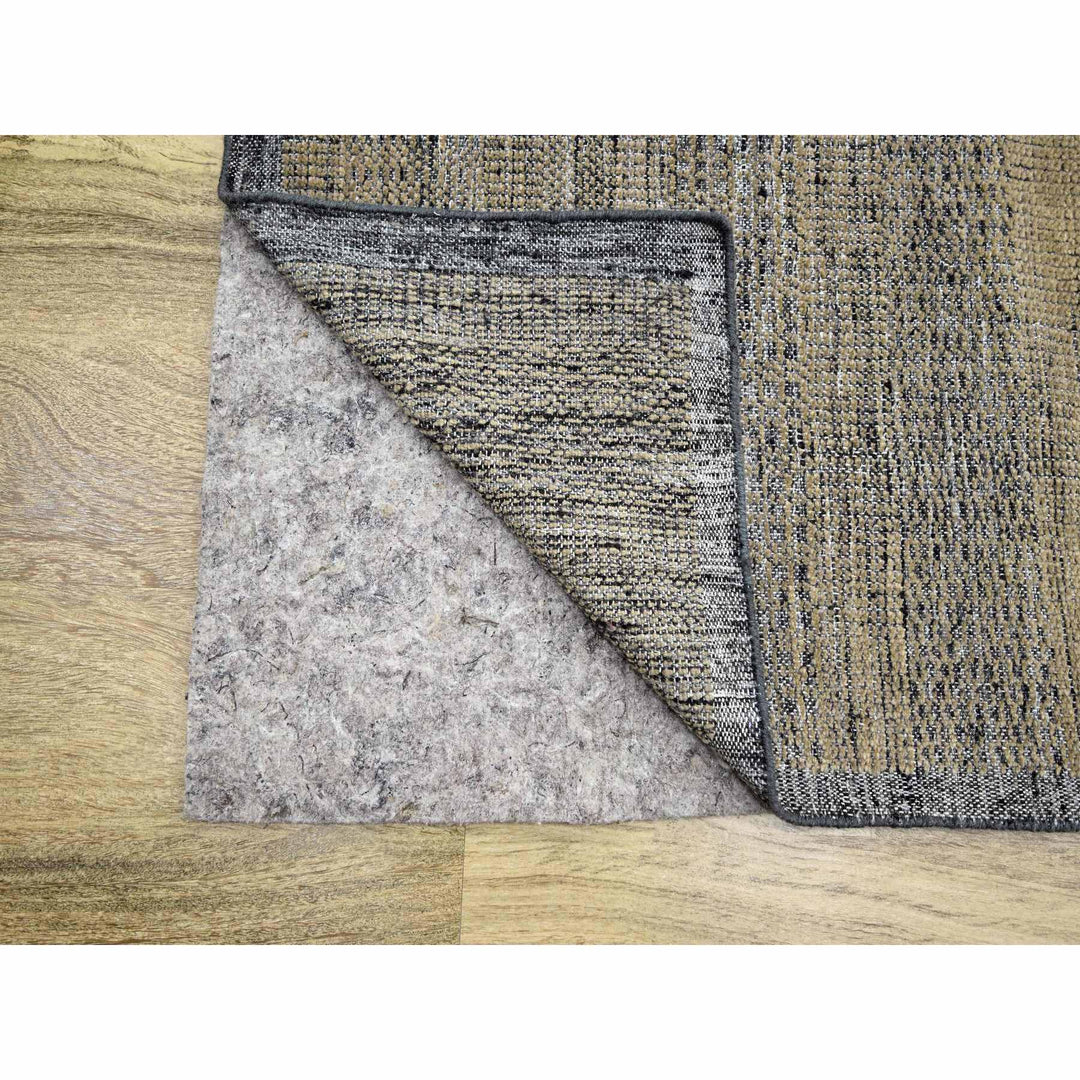 11'10" x 15'0" New Hand Knotted Brown Wool Rectangle Oriental Rug - MOA10276288