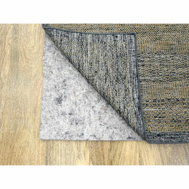 10'0" x 10'0" New Hand Knotted Brown Wool Square Oriental Rug - MOA10276289