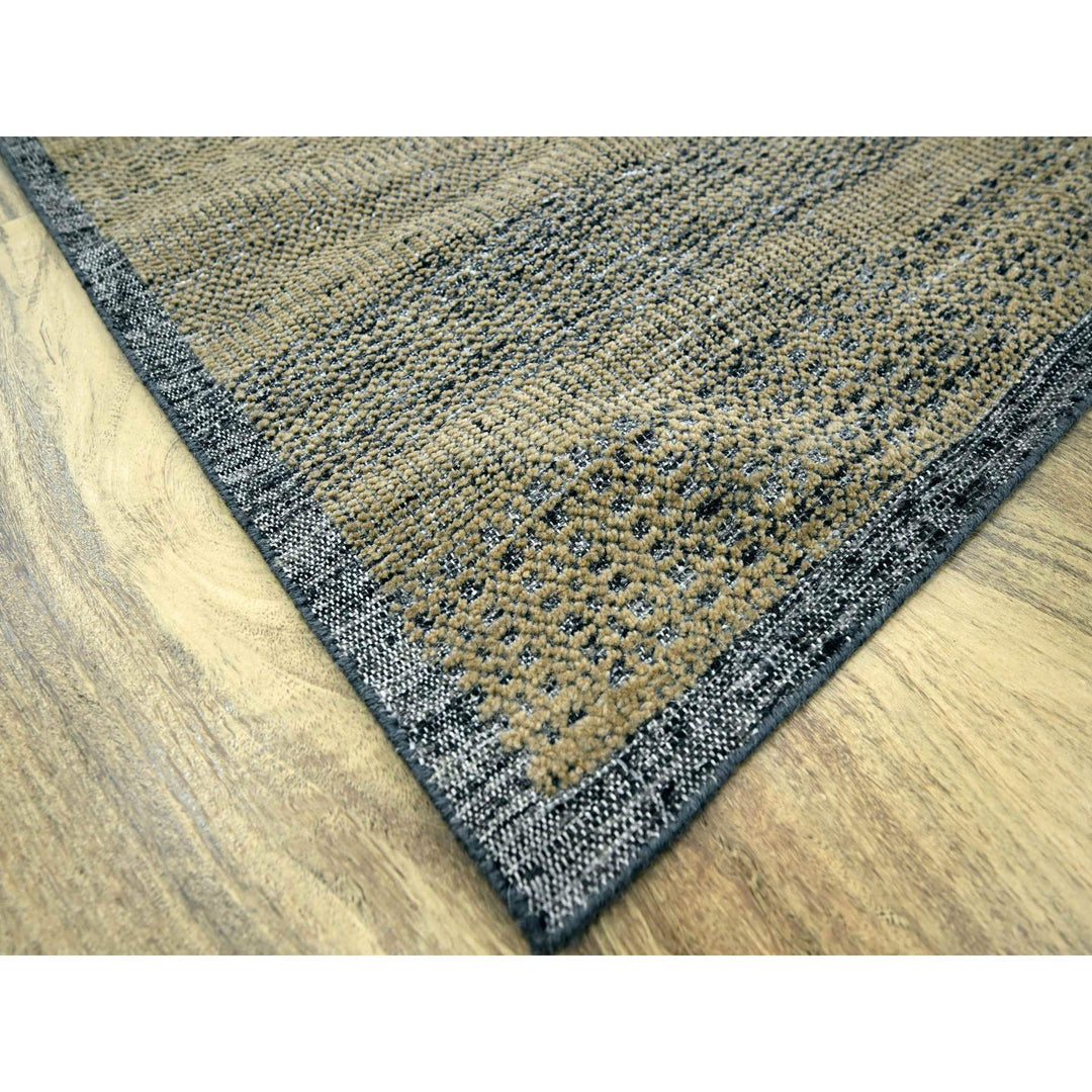 10'0" x 10'0" New Hand Knotted Brown Wool Square Oriental Rug - MOA10276289