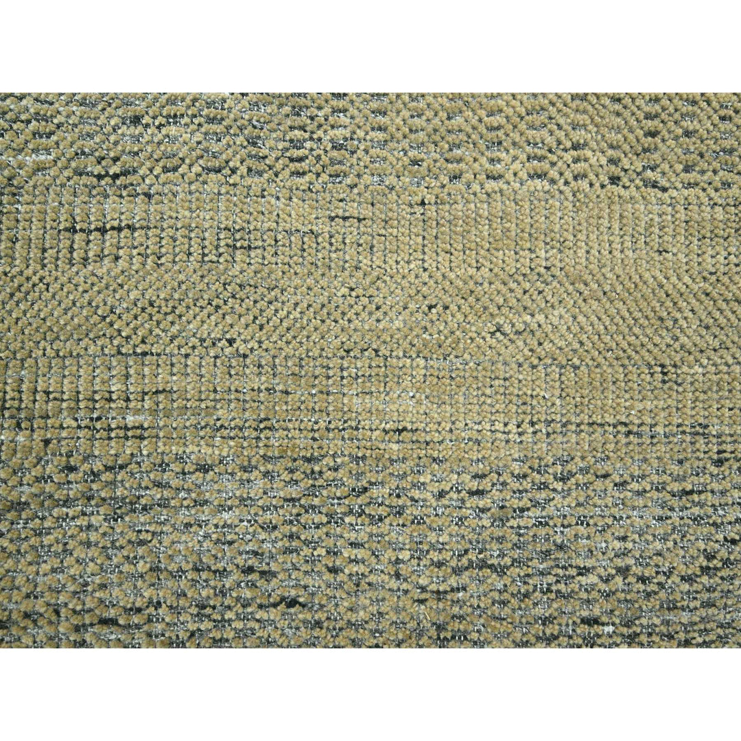 10'0" x 10'0" New Hand Knotted Brown Wool Square Oriental Rug - MOA10276289