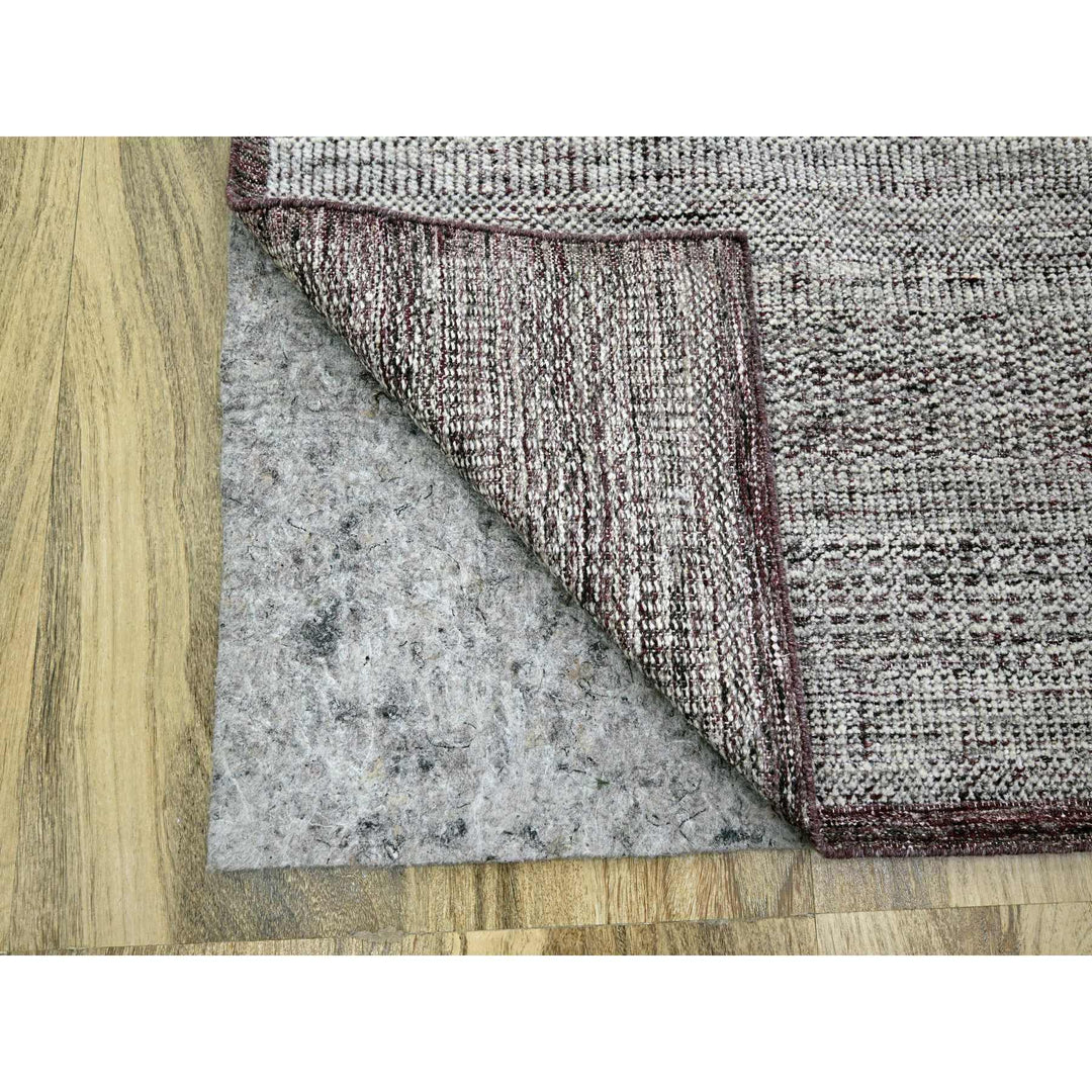 6'0" x 9'0" New Hand Knotted Red Wool Rectangle Oriental Rug - MOA10276293