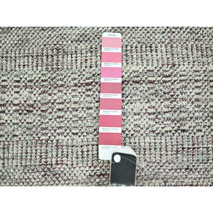 6'0" x 9'0" New Hand Knotted Red Wool Rectangle Oriental Rug - MOA10276293