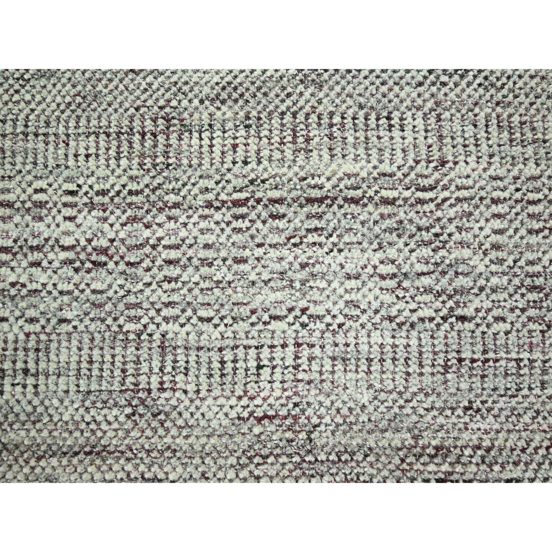 6'0" x 9'0" New Hand Knotted Red Wool Rectangle Oriental Rug - MOA10276293