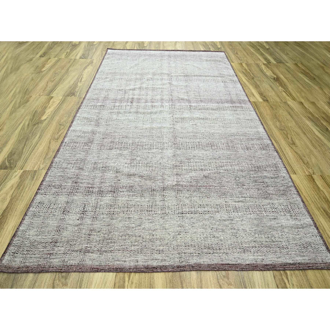 8'9" x 12'1" New Hand Knotted Red Wool Rectangle Oriental Rug - MOA10276296