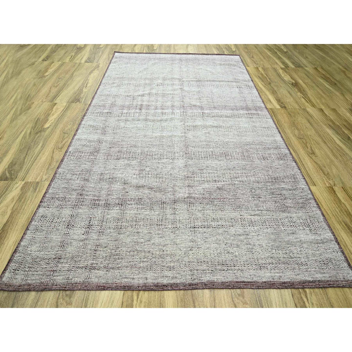 8'9" x 12'1" New Hand Knotted Red Wool Rectangle Oriental Rug - MOA10276296