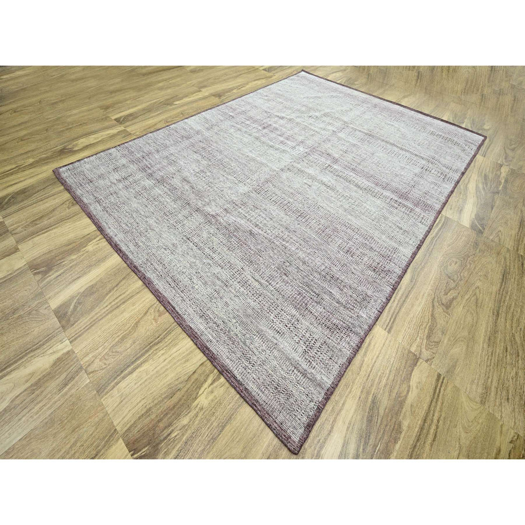 8'9" x 12'1" New Hand Knotted Red Wool Rectangle Oriental Rug - MOA10276296