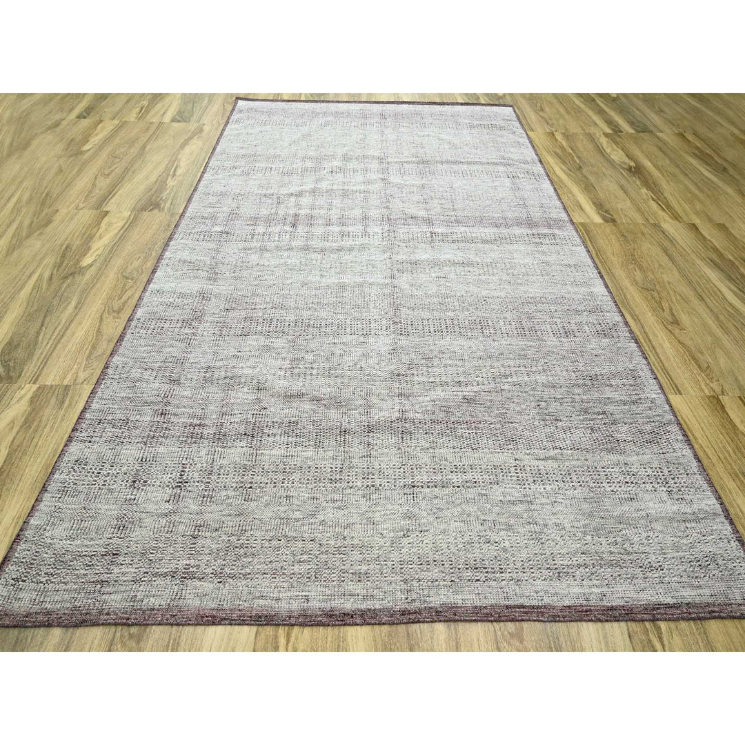 9'0" x 12'0" New Hand Knotted Red Wool Rectangle Oriental Rug - MOA10276297