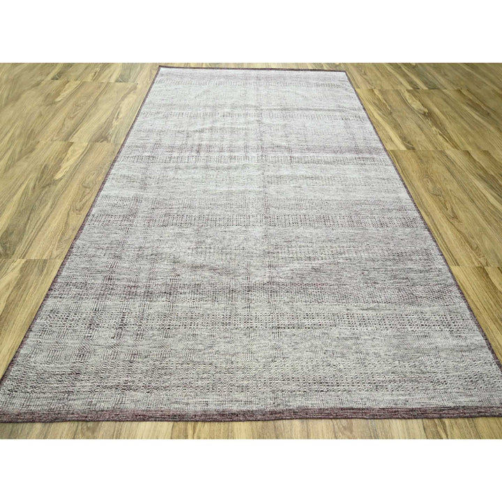 9'0" x 12'0" New Hand Knotted Red Wool Rectangle Oriental Rug - MOA10276297
