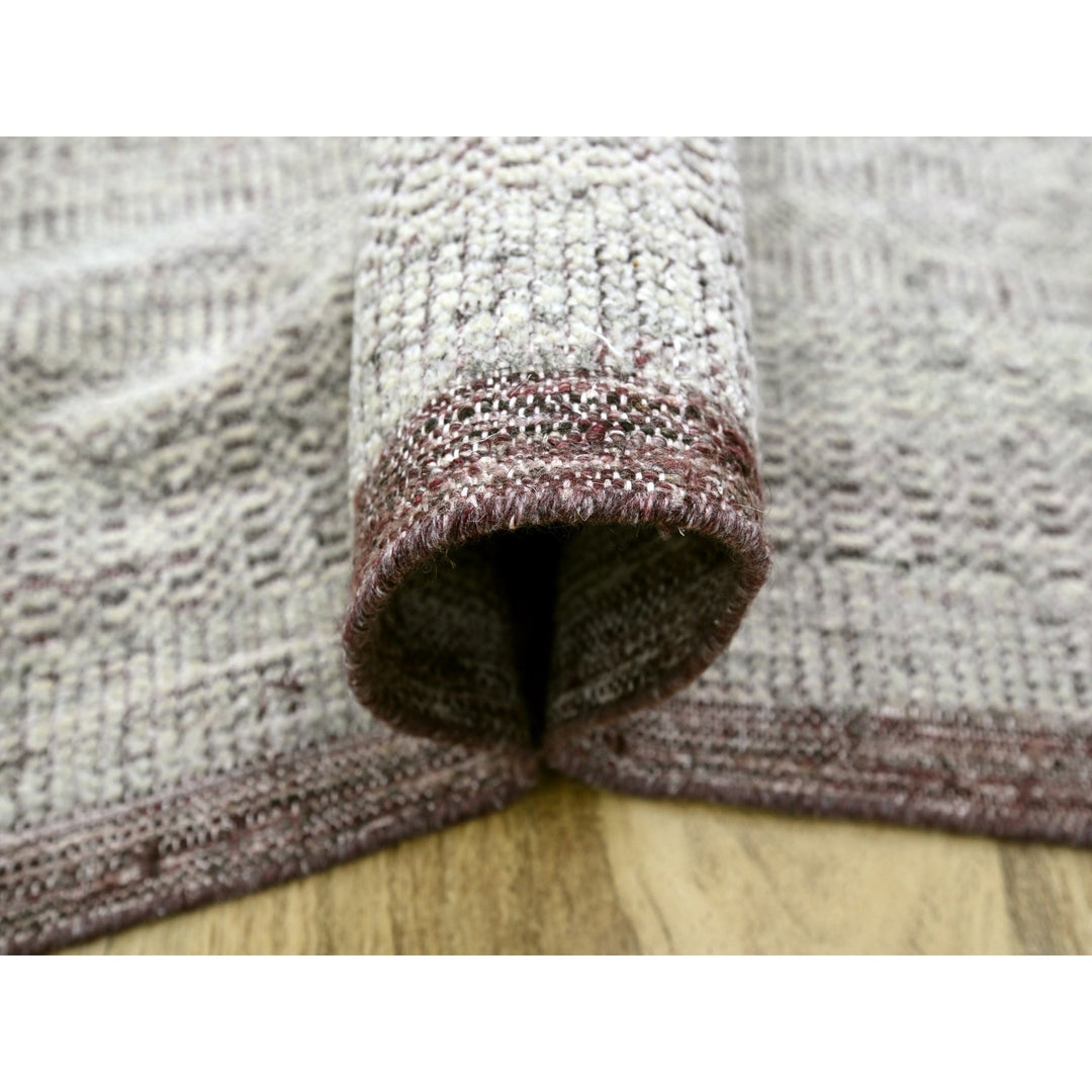 9'0" x 12'0" New Hand Knotted Red Wool Rectangle Oriental Rug - MOA10276297