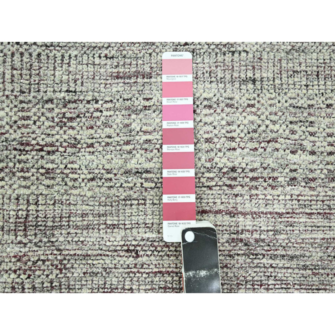 9'0" x 12'0" New Hand Knotted Red Wool Rectangle Oriental Rug - MOA10276297