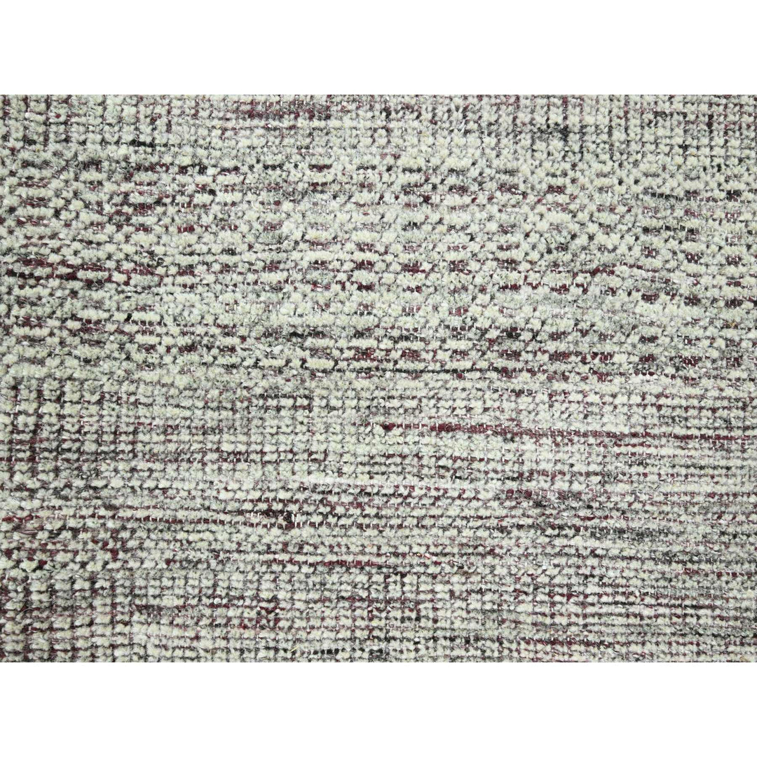 9'0" x 12'0" New Hand Knotted Red Wool Rectangle Oriental Rug - MOA10276297