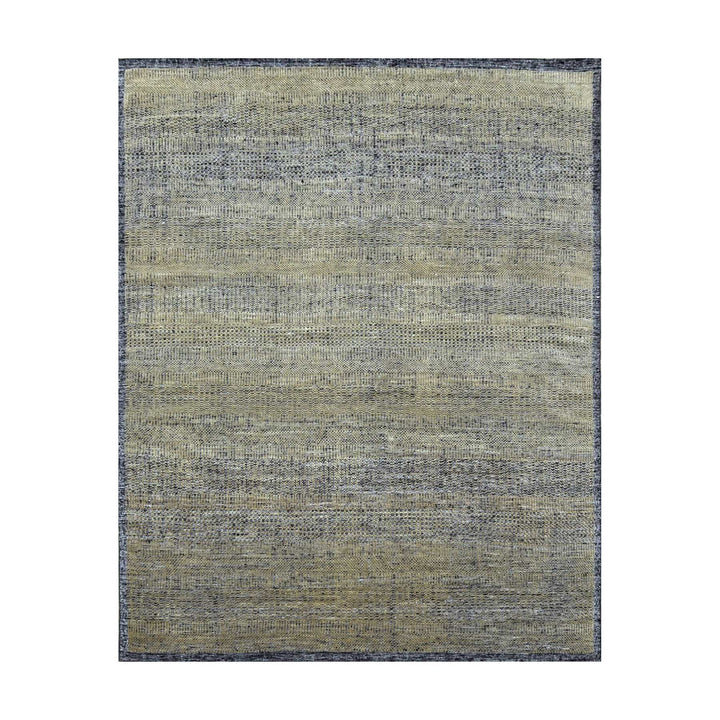 8'0" x 10'2" New Hand Knotted Brown Wool Rectangle Oriental Rug - MOA10276298