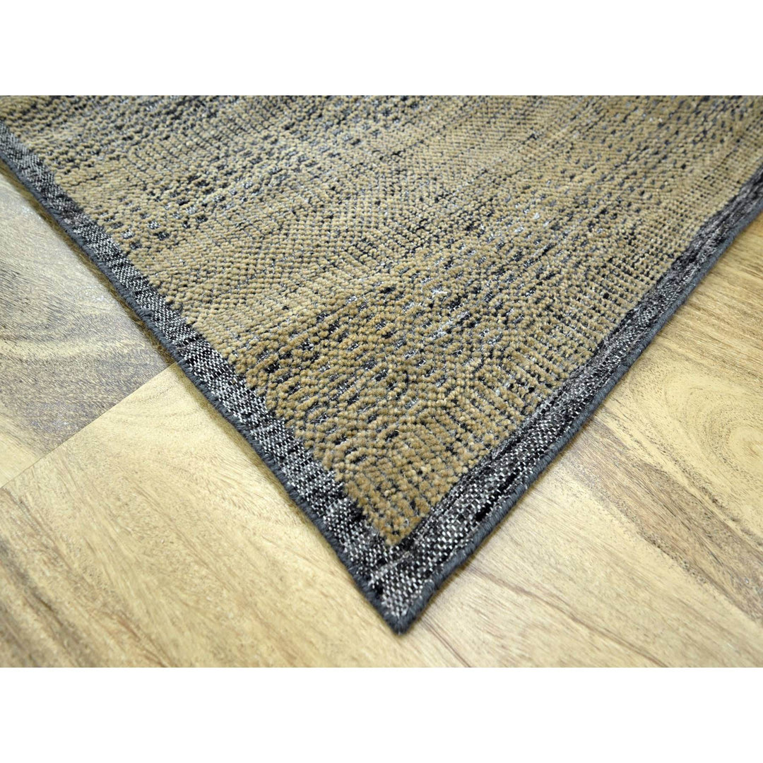 8'0" x 10'2" New Hand Knotted Brown Wool Rectangle Oriental Rug - MOA10276298