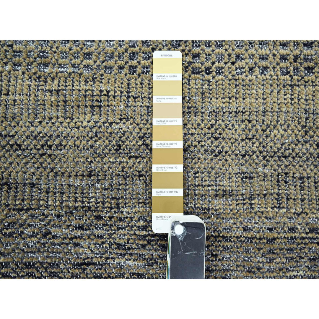 8'0" x 10'2" New Hand Knotted Brown Wool Rectangle Oriental Rug - MOA10276298