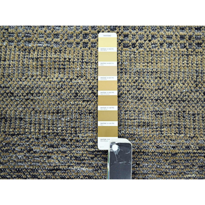 8'0" x 10'2" New Hand Knotted Brown Wool Rectangle Oriental Rug - MOA10276298