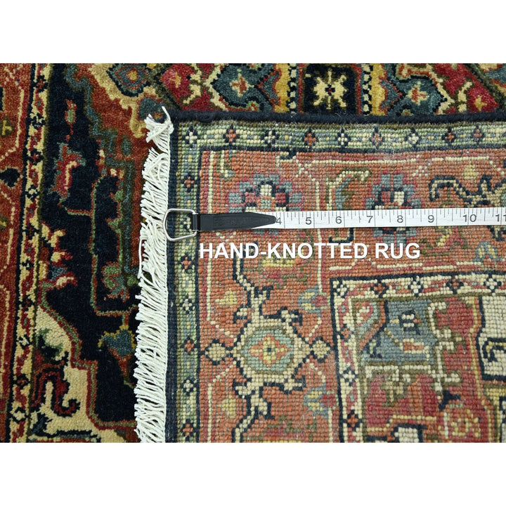 2'7" x 9'11" New Hand Knotted Blue Wool Runner Oriental Rug - MOA10276301
