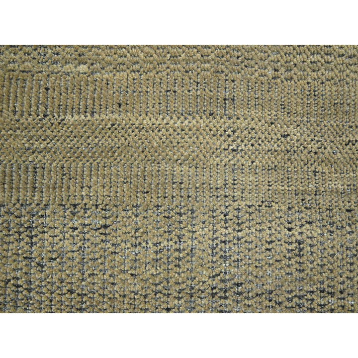 6'0" x 9'3" New Hand Knotted Brown Wool Rectangle Oriental Rug - MOA10276302