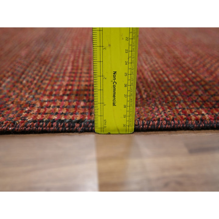 2'0" x 3'0" New Hand Knotted Red Wool & Silk Rectangle Oriental Rug - MOA10276321