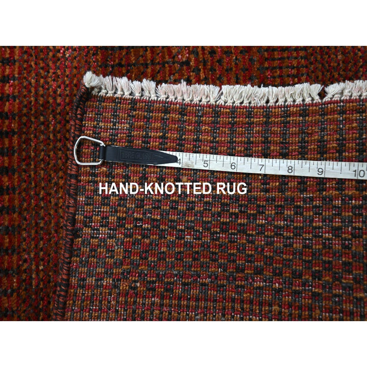 2'0" x 3'0" New Hand Knotted Red Wool & Silk Rectangle Oriental Rug - MOA10276321