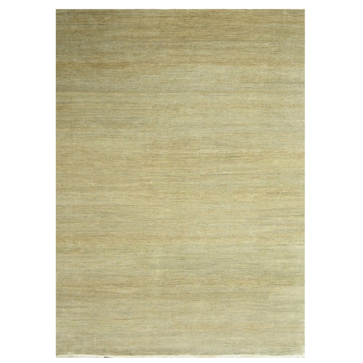 10'0" x 14'0" New Hand Knotted Brown Wool & Silk Rectangle Oriental Rug - MOA10276332