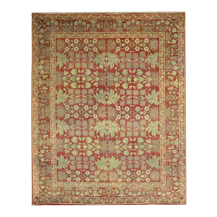 8'0" x 10'2" New Hand Knotted Red Wool Rectangle Oriental Rug - MOA10276346