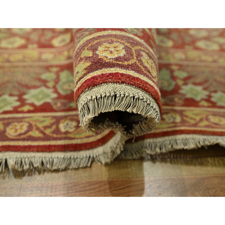 8'0" x 10'2" New Hand Knotted Red Wool Rectangle Oriental Rug - MOA10276346