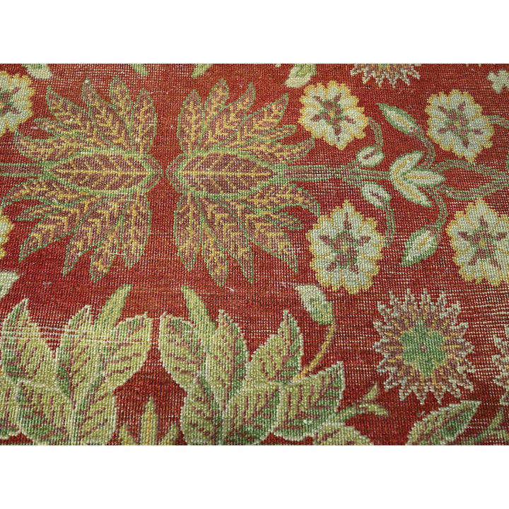 8'0" x 10'2" New Hand Knotted Red Wool Rectangle Oriental Rug - MOA10276346