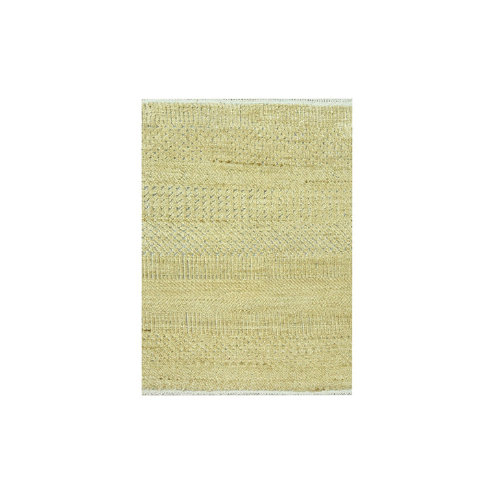 2'0" x 2'0" New Hand Knotted Brown Wool & Silk Square Oriental Rug - MOA10276353