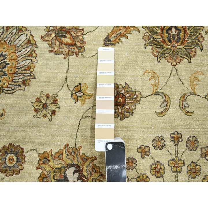 5'6" x 8'1" New Hand Knotted Ivory Wool Rectangle Oriental Rug - MOA10276356