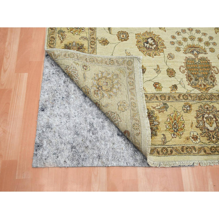 5'7" x 8'0" New Hand Knotted Ivory Wool Rectangle Oriental Rug - MOA10276358